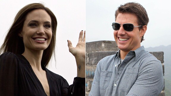 Angelina Jolie y Tom Cruise.