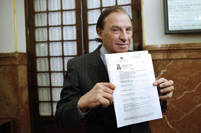 Vicente Martínez-Pujalte, en el Congreso.