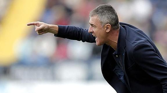 Lucas Alcaraz, durante el encuentro ante la Real Sociedad.