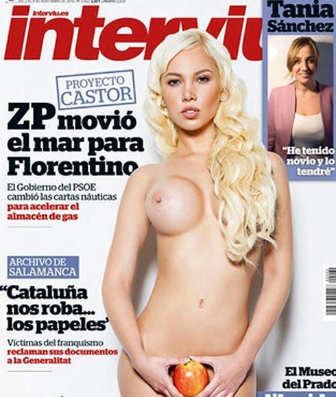 'Interviú' desnuda en su portada a Tracy Coll, de 'Mujeres y Hombres y Viceversa'