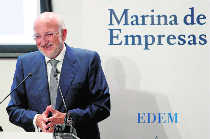 Juan Roig, durante la inauguración de Marina de Empresas.