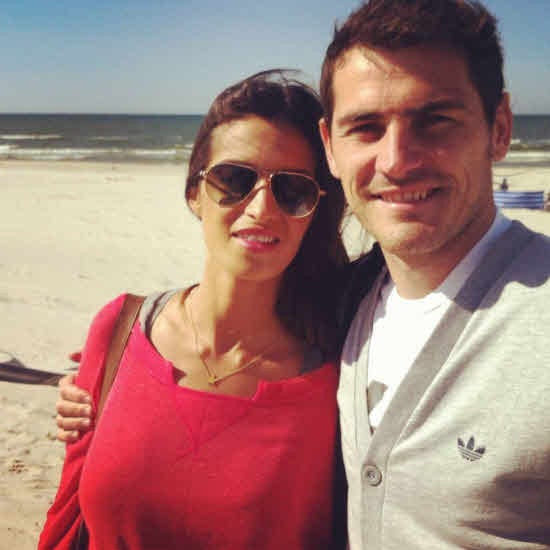 Sara Carbonero e Iker Casillas en un día de descanso en la Eurocopa 2012.