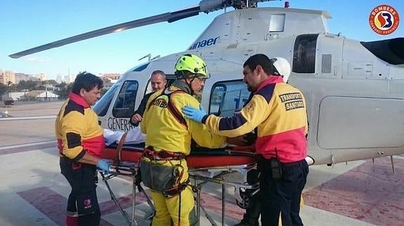 Rescatan a un ciclista que se había caído en una pista forestal de Alcublas