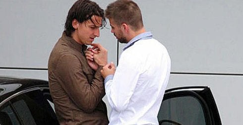 Piqué explica la foto con Ibra