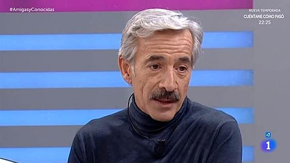 Imanol Arias, durante su participación en 'Amigas y Conocidas'.