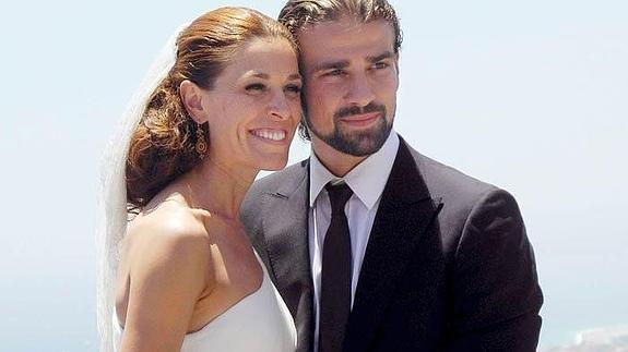 Raquel Sánchez Silva y Mario Biondo el día de su enlace, en 2013.