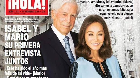 Vargas Llosa dice haber vivido el año más feliz de su vida con Isabel Preysler