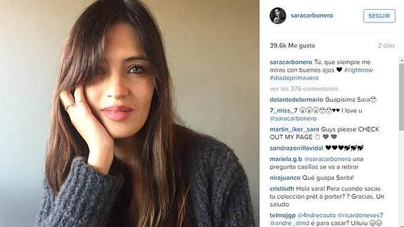 Sara Carbonero, y su romántico mensaje a Iker Casillas en Instagram