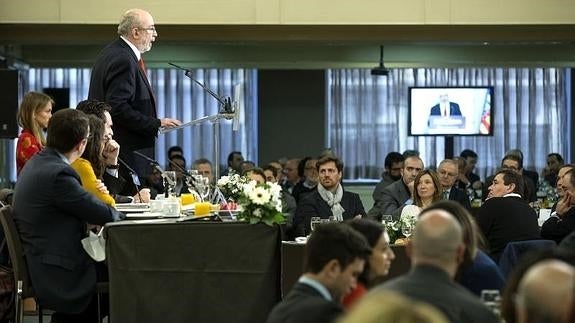 Alcaraz, en el Forum Europa Tribuna Mediterránea.