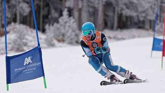 Uno de los participantes de la Copa alpina de Valdelinares.