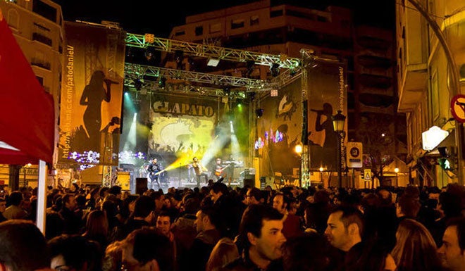 Orquesta en el barrio de Ruzafa.