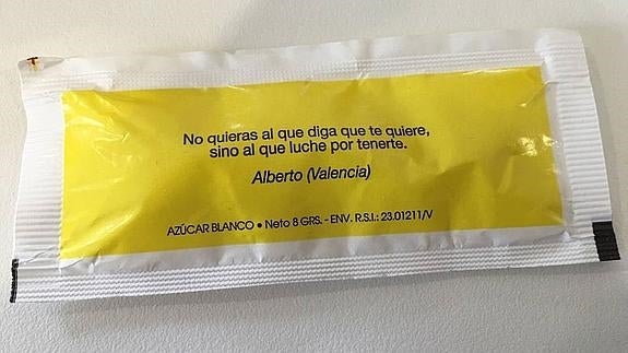 Las mejores frases de los sobres de azúcar