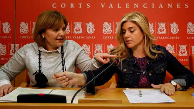 Isabel Bonig (izquierda), hoy junto a Eva Ortiz.