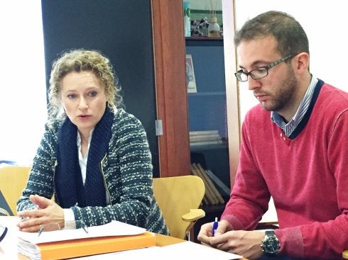 Los concejales populares, Amparo Folgado y Nacho Carratalá. :: LP