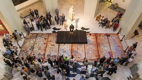 Acto en el Museo San Pío V, con motivo de un encuentro de la UNESCO sobre la Ruta de la Seda.