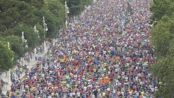 Imagen de una Volta a Peu a Valencia. 