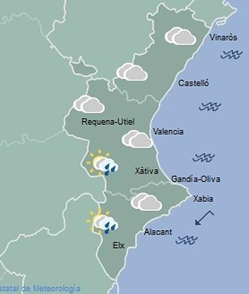 Previsión del tiempo para hoy y mañana: Algunas lluvias y subida de las temperaturas