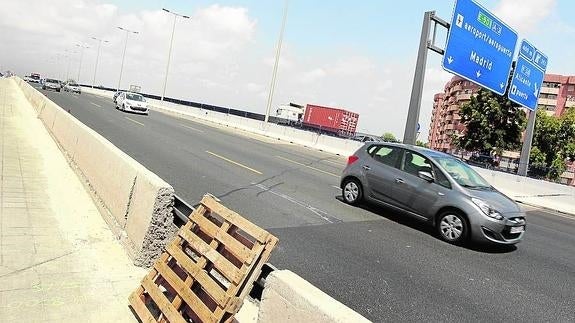 La A-3, a su paso por Xirivella.