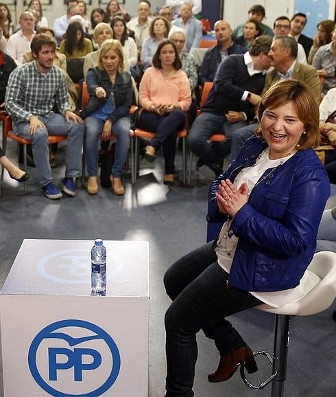 Isabel Bonig, en el acto del PP. 