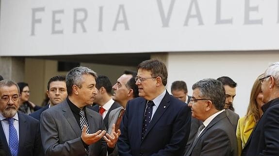 Inauguración del pasado Cevisama, en Feria Valencia. 