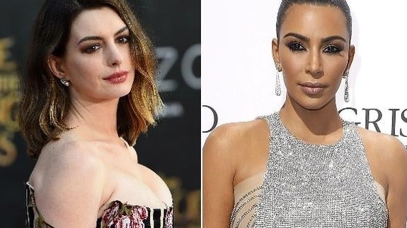 Anne Hathaway y Kim Kardashian.