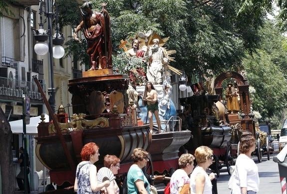 Celebración del Corpus en Valencia. 