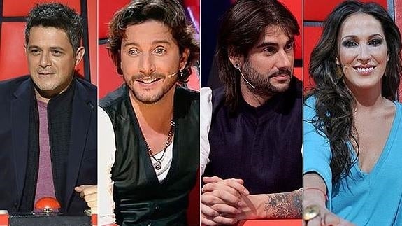 Alejandro Sanz, Melendi, Malú y Manuel Carrasco, los coaches de 'La Voz 4'