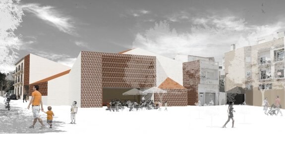 El anteproyecto ganador del concurso para el nuevo edificio. :: LP