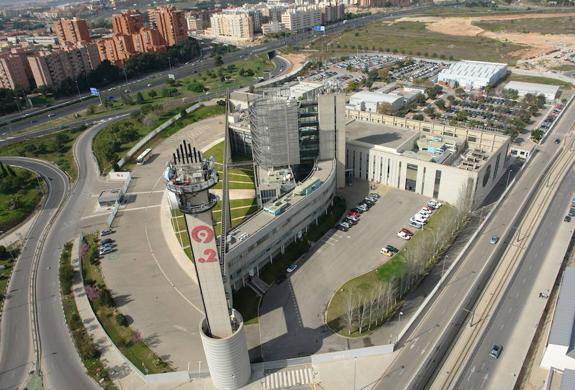 Vista aérea de las instalaciones de RTVV. 