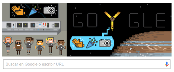 La llegada de la sonda Juno a Júpiter, doodle de Google