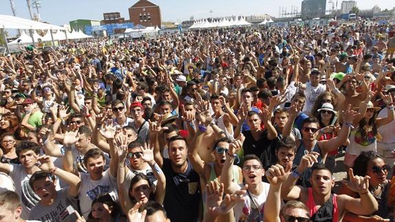 Celebración del Marenostrum en el Pueto de Valencia