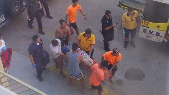 La mujer de 70 años trasladada al SAMU