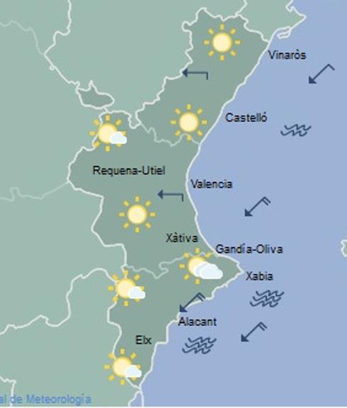 Previsión del tiempo para hoy y mañana: Lluvias débiles