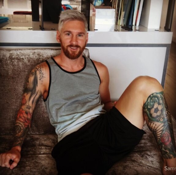 Imagen de Messi que ha colgado su mujer en Instagram.