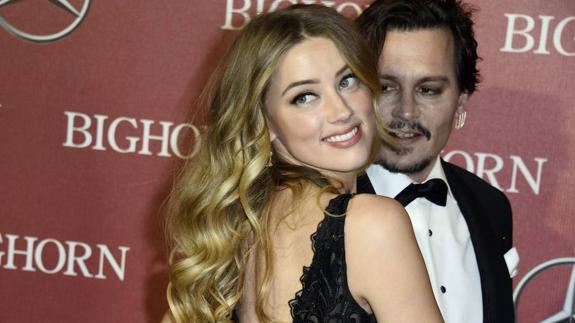 Amber Heard yJohnny Depp, en una imagen de archivo.