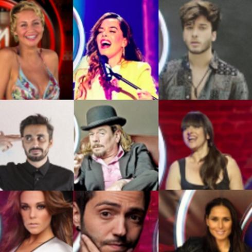 Concursantes de la quinta edición de 'Tu cara me suena'. 