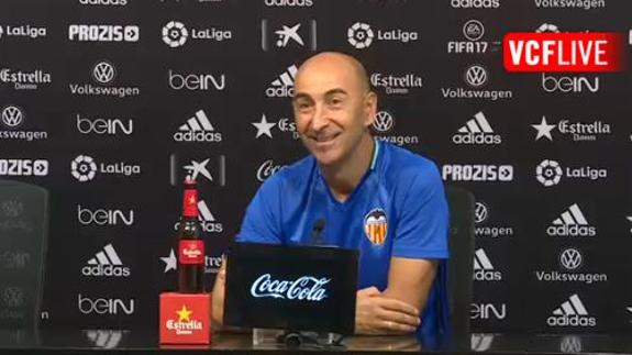 Pako Ayestarán, entrenador del Valencia CF.