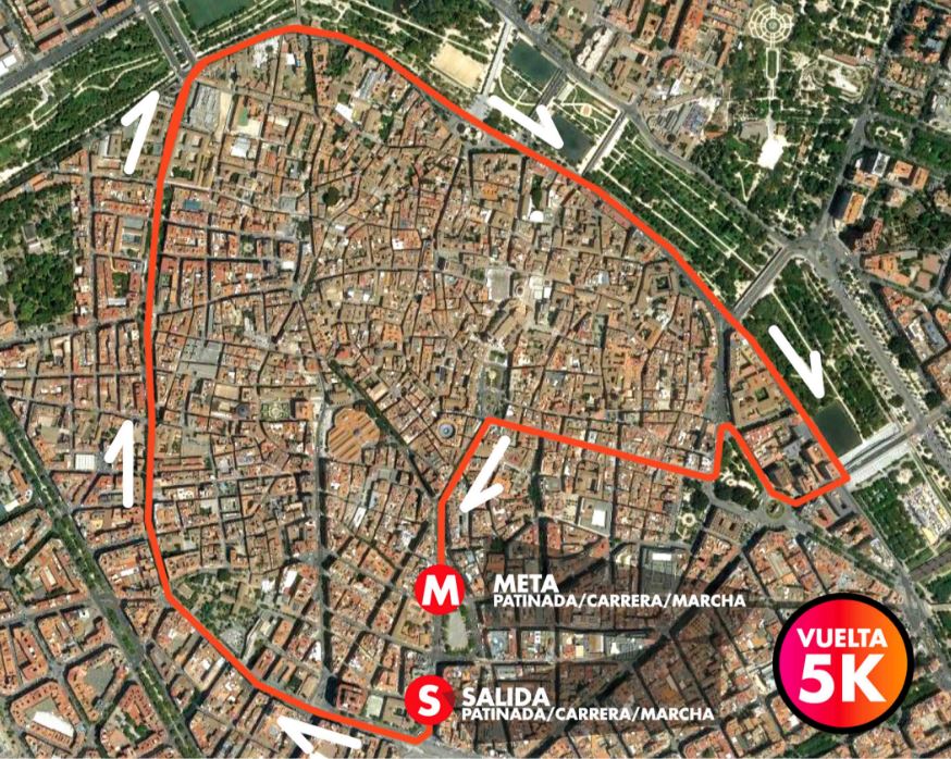 Recorrido de 'Valencia contra el cáncer'