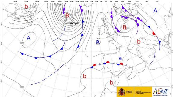 Previsión del tiempo de hoy miércoles | Alicante, en alerta por tormentas