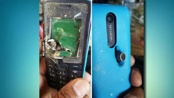 Un Nokia salva la vida de una persona al parar una bala