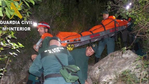 La Guardia Civil rescata a un escalador en las Chorreras de Chulilla