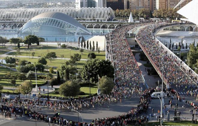 Nuevo recorrido del Maratón de Valencia a partir de 2016.