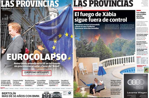 LAS PROVINCIAS, el periódico regional mejor diseñado de España y América Latina