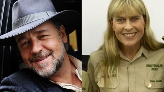 Russell Crowe planea casarse con Terri Irwin, la viuda de 'El cazador de cocodrilos'