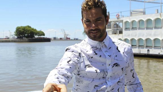 El cantante David Bisbal durante la presentación de su disco 'Hijos del Mar' en Argentina.