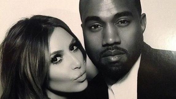 Kim Kardashian y Kanye West. 
