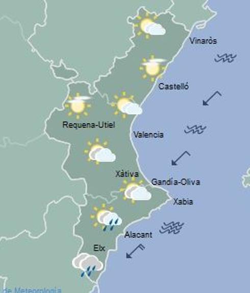 El tiempo en Valencia, Alicante y Castellón: La lluvia no acaba de irse de la Comunitat