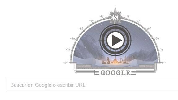 La primera expedición al Polo Sur, doodle de Google