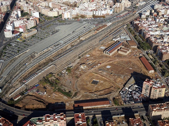 Vicent Sarriá asegura que el ritmo de las obras del Parque Central «permitirá a Valencia contar pronto con gran parte de esta infraestructura»