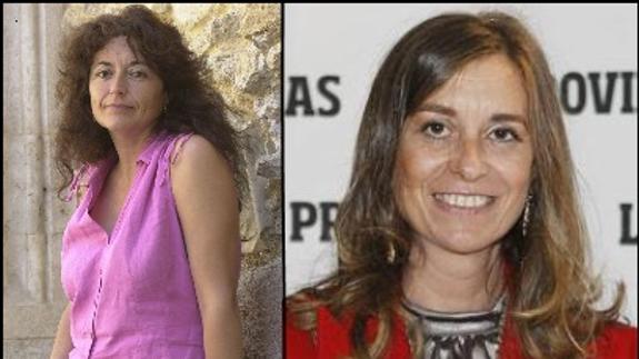 Teresa Broseta (izquierda) y Susana Gisbert (derecha), mantenedoras de las falleras mayores de Valencia 2017.